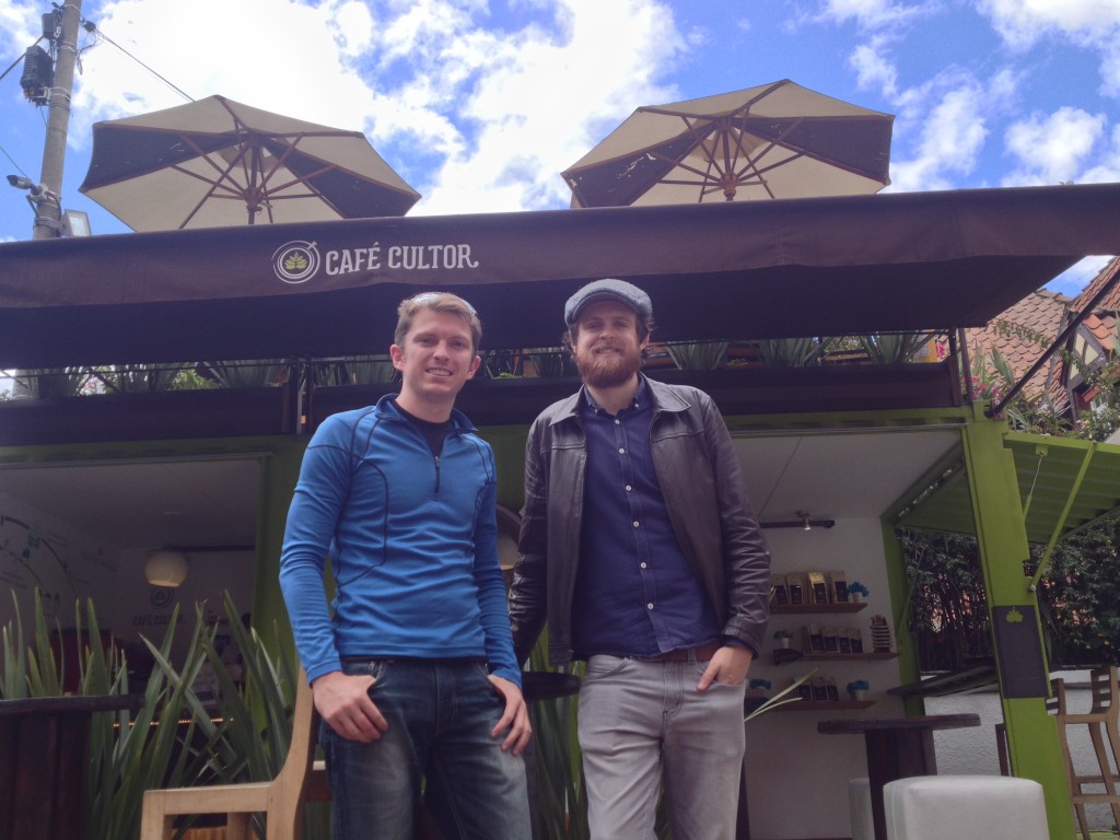 Me and Chris Bell in front of Cafe Cultor