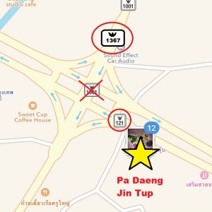 Pa Daeng Jin Tup Map (with Instagram correction)
